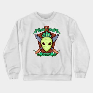 Radish and Knife Coat of Arms Crewneck Sweatshirt